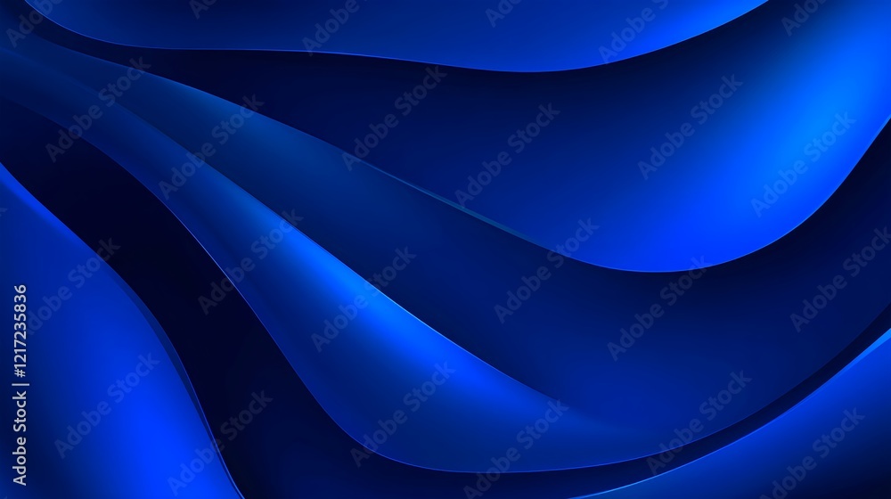 Tranquil Blue Waves Seamless Background for High-Quality Design