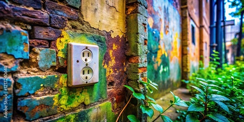 Urban exploration:  Range extender's power outlet hunt. photo