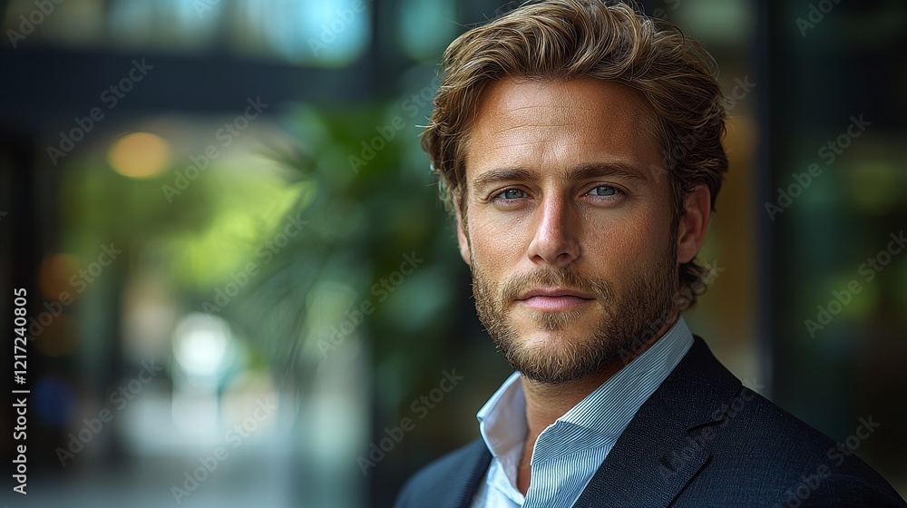 A professional-looking British man in a business suit A professional-looking British man in a business suit
