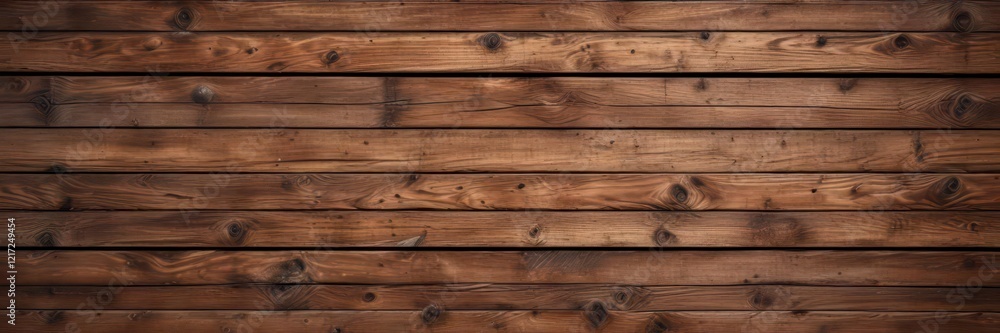Distressed brown wood wall featuring a seamless pattern of wooden planks and knots , distressed wood, wooden beams, outdoor living Distressed brown wood wall featuring a seamless pattern of wooden planks and knots , distressed wood, wooden beams, outdoor living
