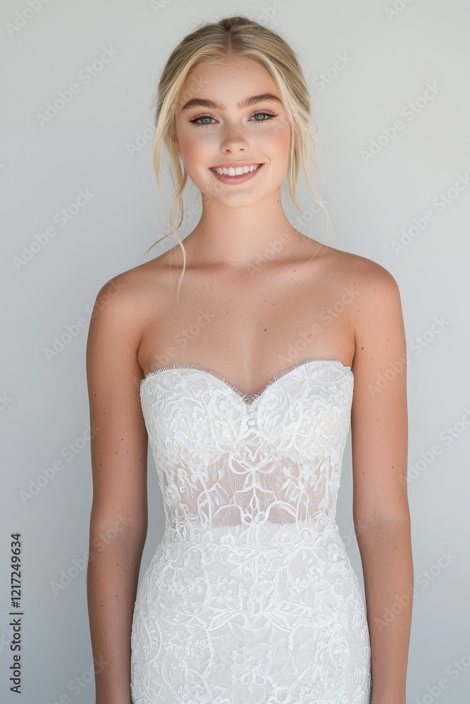 Image of a beautiful young woman in an off-shoulder top Image of a beautiful young woman in an off-shoulder top