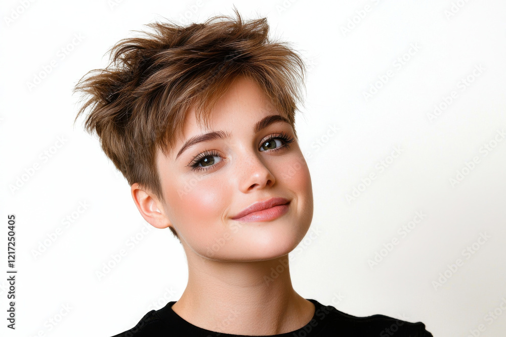 hairstyle haircut Short hair with chic undercut, showcasing stylish and modern look hairstyle haircut Short hair with chic undercut, showcasing stylish and modern look