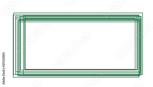 Rectangle line frame hand draw sign or marking or checking  illustration for decoration pattern or creative idea