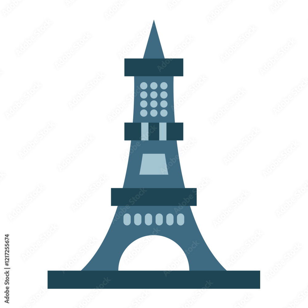 Obraz premium Eiffel Tower Icon Style