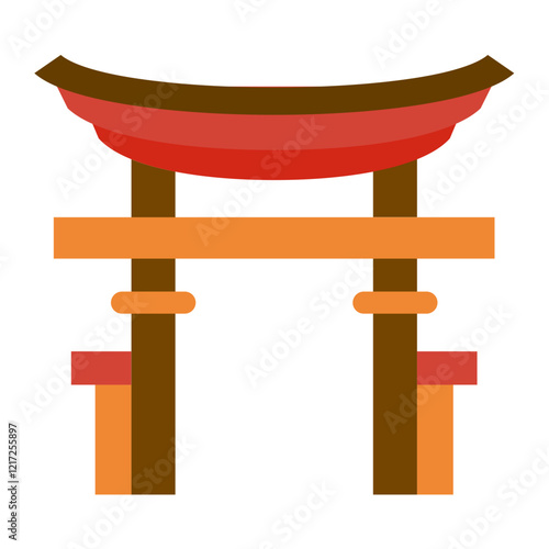 Torii Gate Icon Style