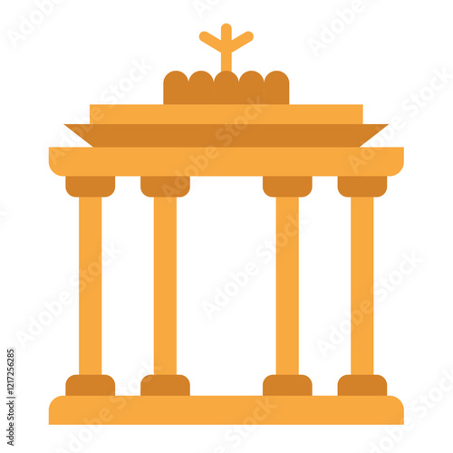 Brandenburg Gate Icon Style