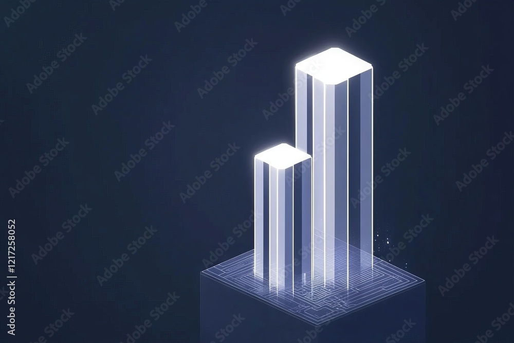 Two tall buildings are shown in the image Two tall buildings are shown in the image