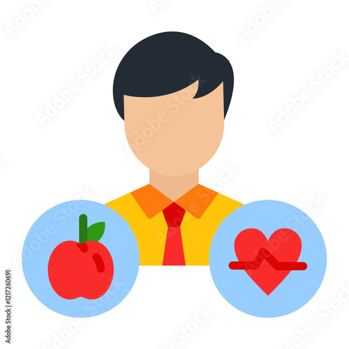Healthy Lifestyle Icon Style