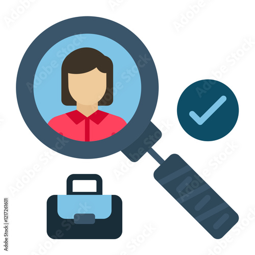 Hiring Staff Icon Style