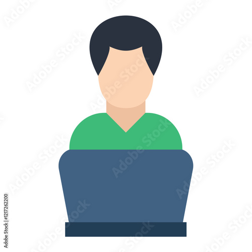 Clerk Male Icon Style