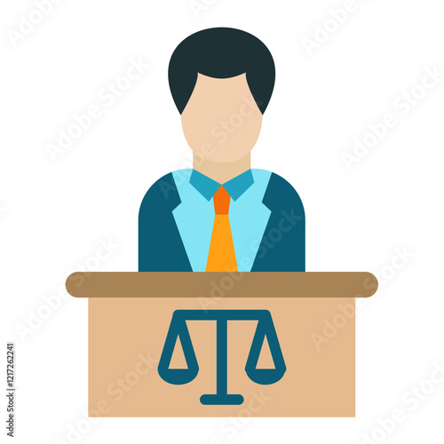 Court Appearance Icon Style