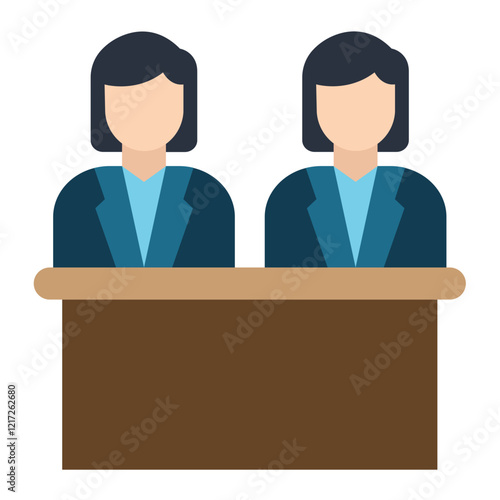 Juror Female Icon Style