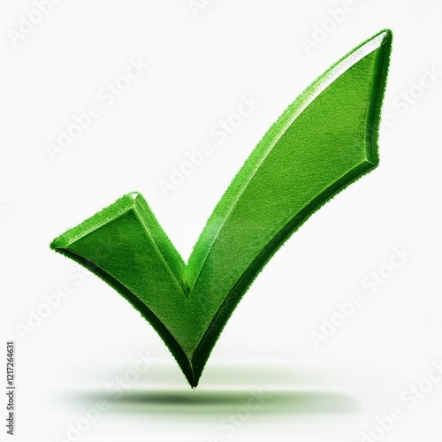 Wallpaper Mural green check mark isolated Torontodigital.ca