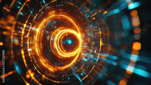 Wallpaper Mural Circular object with lights Torontodigital.ca