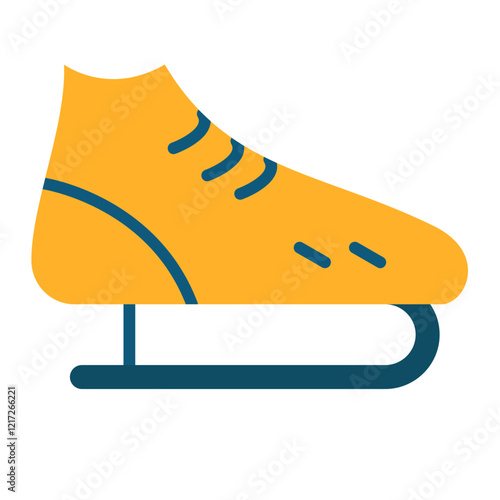 Ice Skates Icon Style