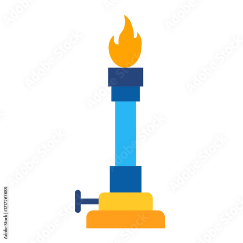 Bunsen Burner Icon Style