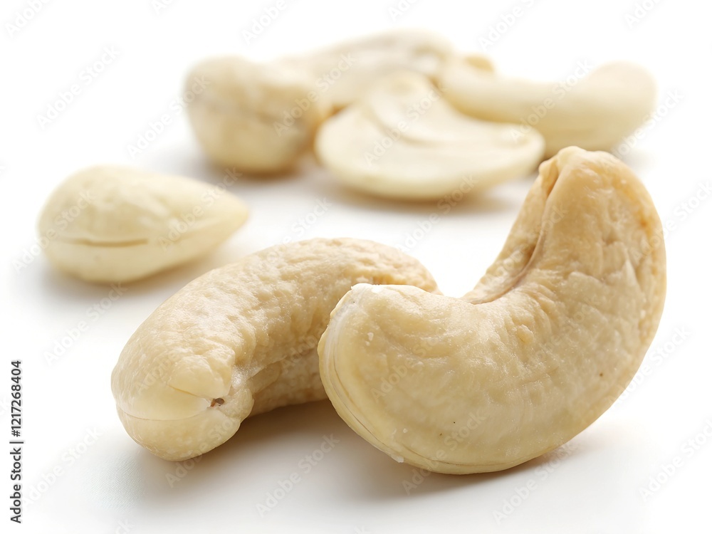 cashew nuts isolated on white background cashew nuts isolated on white background