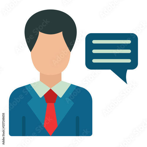 Consultant Male Icon Style