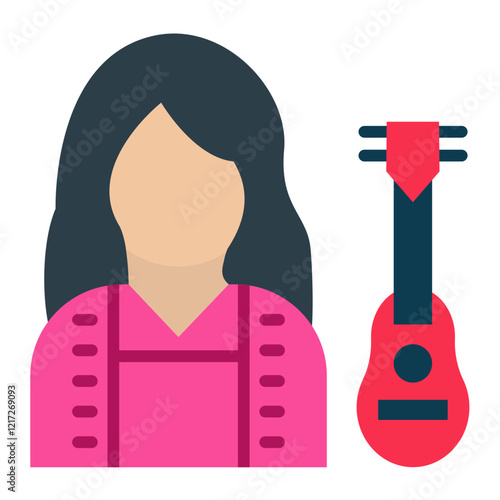 Musician Female Icon Style