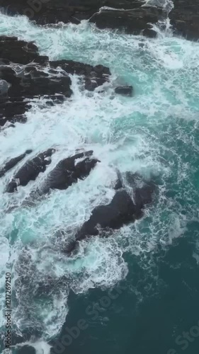 Wallpaper Mural Aerial view of beautiful winter landscape Torontodigital.ca