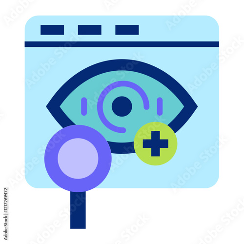 Book An Eye Exam Icon Style