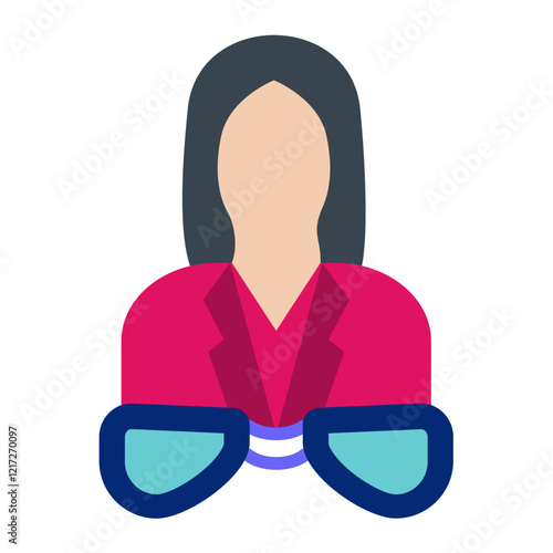 Optician Female Icon Style