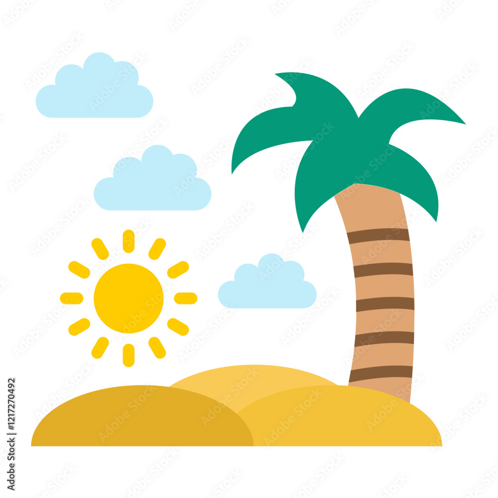 Obraz premium Beach Icon Style