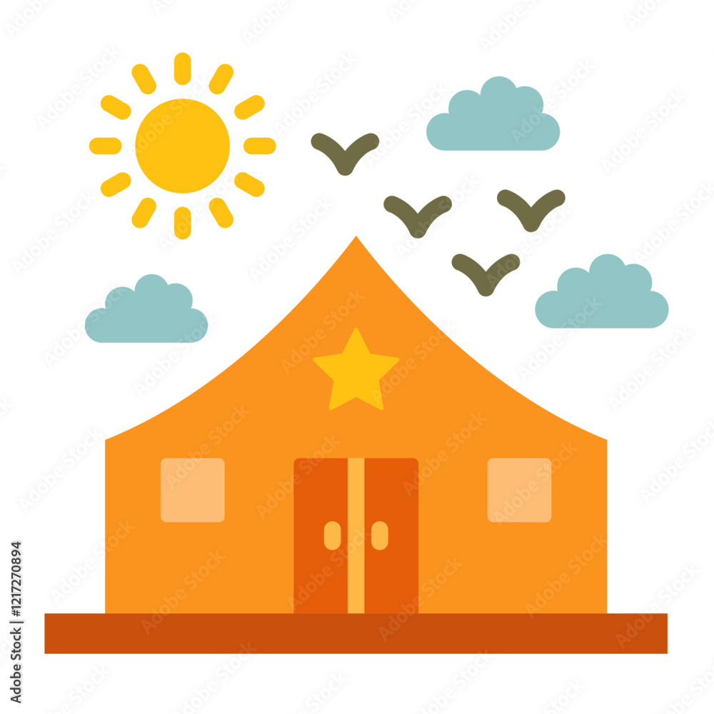 Camping Icon Style Camping Icon Style