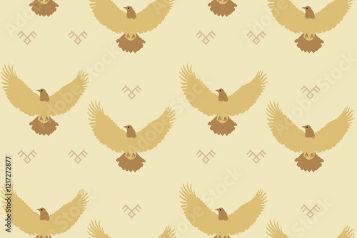Seamless vector pixel pattern for fabric or printing.