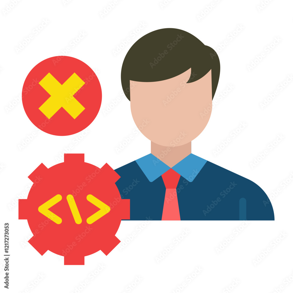 No Programming Experience Icon Style No Programming Experience Icon Style