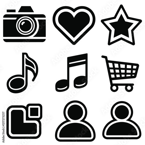 New Ultimate Vector Icons Bundle. Modern Vector Icons.