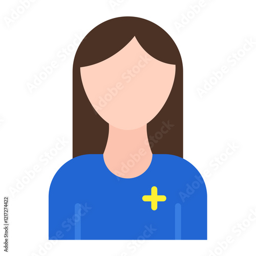 Female Patient Icon Style