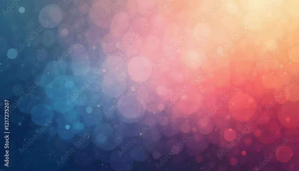 Abstract bokeh light effect with gradient color background from blue to pink and orange Abstract bokeh light effect with gradient color background from blue to pink and orange