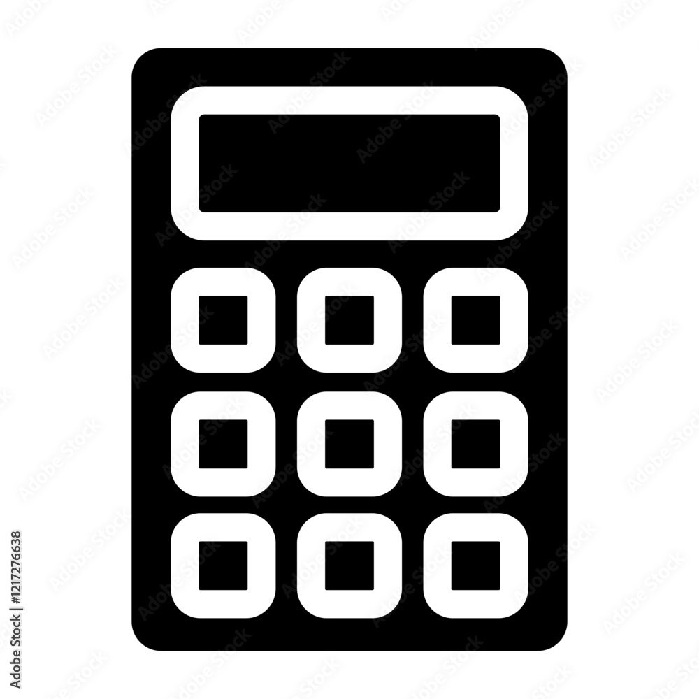 Calculator Glyph Icon
