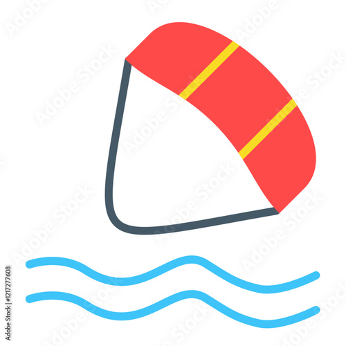 Kiteboarding Icon Style