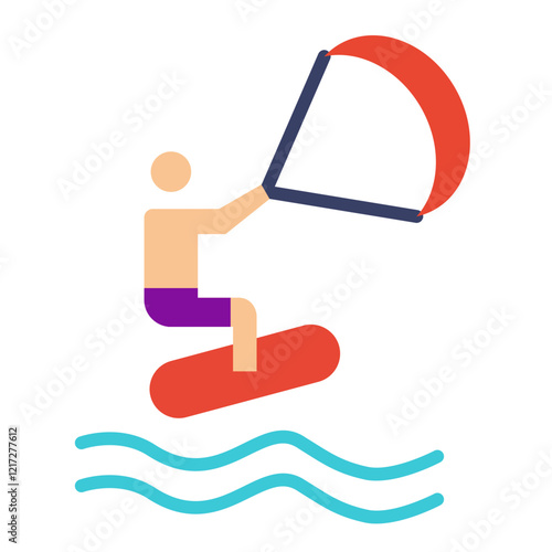 Kitesurfing Icon Style