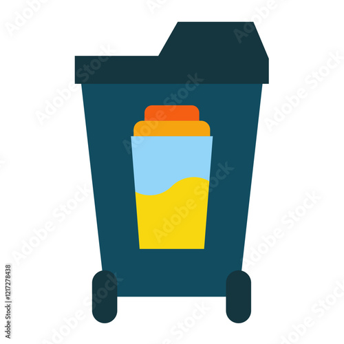 Individual Waste Production Icon Style