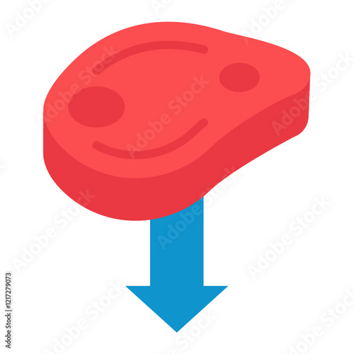 Reduced Meat Consumption Icon Style