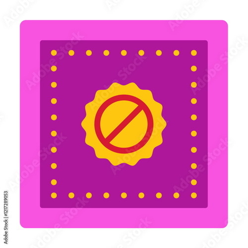 Ultra Violet Fabric Icon Style