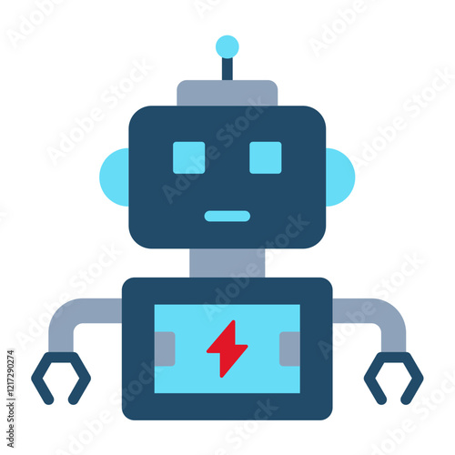 Robot Battery Icon Style