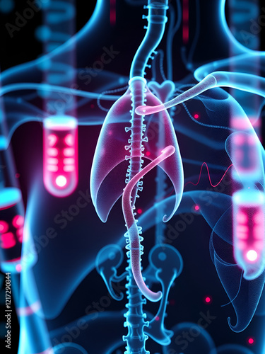 Hypokalemia with medical digital technology concept photo