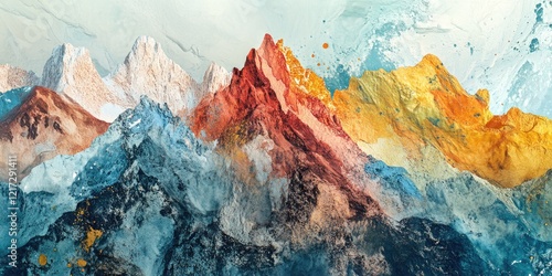 Colorful Mountain Range