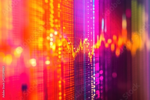 Wallpaper Mural Close-up of colorful lights on wall Torontodigital.ca