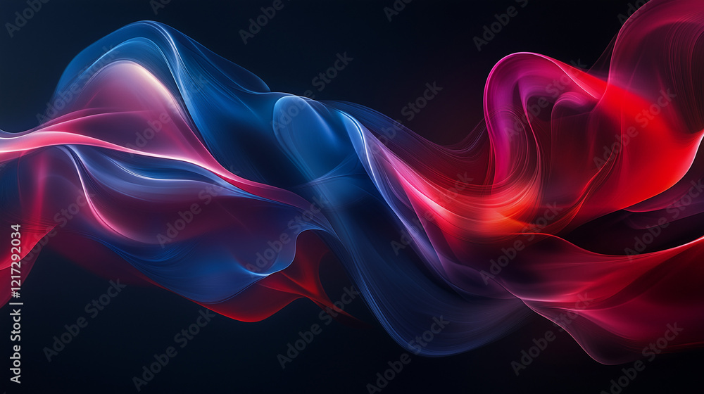 Close-up of colorful smoke swirls in blue and red against a black background , fire burning in water , fire and water. Close-up of colorful smoke swirls in blue and red against a black background , fire burning in water , fire and water.