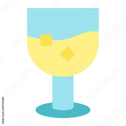White Wine Icon Style