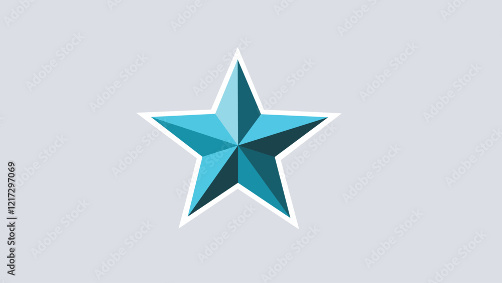 A simple and clean vector of a blue star, vibrant and striking in design. A simple and clean vector of a blue star, vibrant and striking in design.