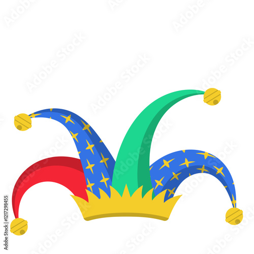 Colorful Jester Hat Illustration