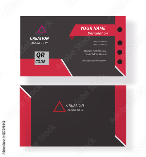 Business card design template, Clean professional business card template, visiting card, business card template.