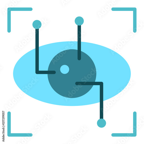 Eye Recognition Icon Style