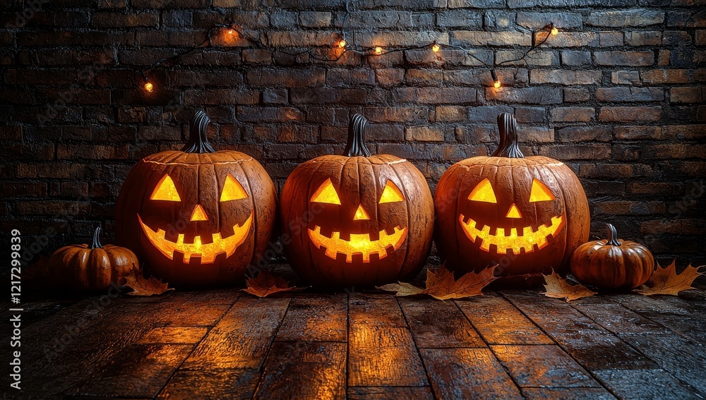 Obraz premium Halloween pumpkins